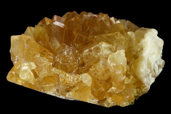 Lustrous Yellow Calcite Crystal Cluster - Fluorescent! #138688